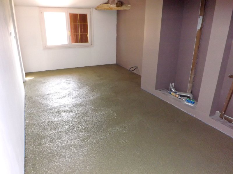 Chape allégée sur plancher bois